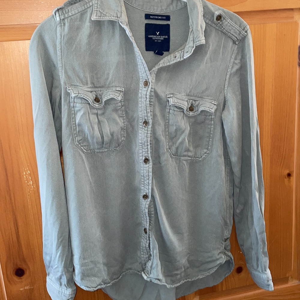 ‼️FREE with Purchase‼️ AEO 🦅 Olive Top 💚 - Picture 5 of 17